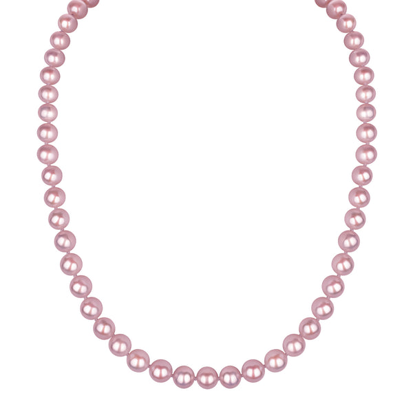 7MM Pink Freshwater Pearl Necklace AAAA Quality