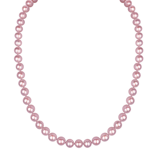 7MM Pink Freshwater Pearl Necklace AAA Quality