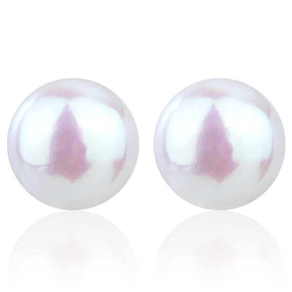 6.5MM Freshwater Button Pearl Earrings