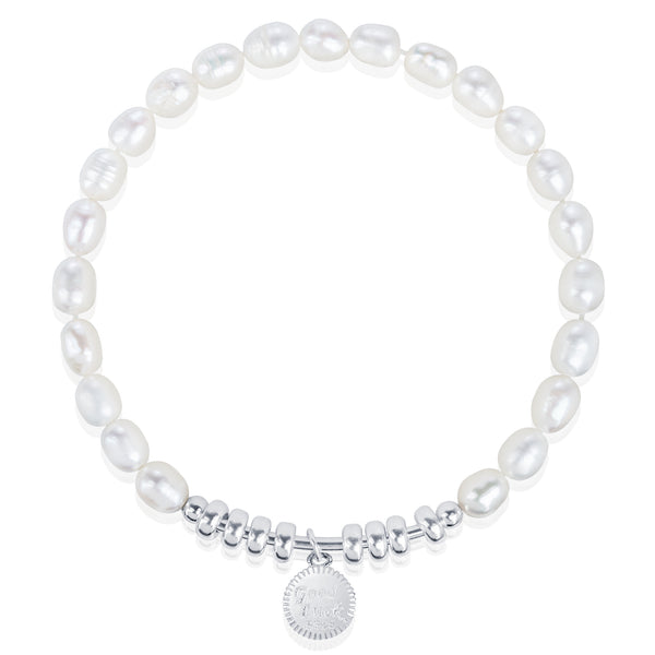 Queen Coins Oval Pearl Bracelets