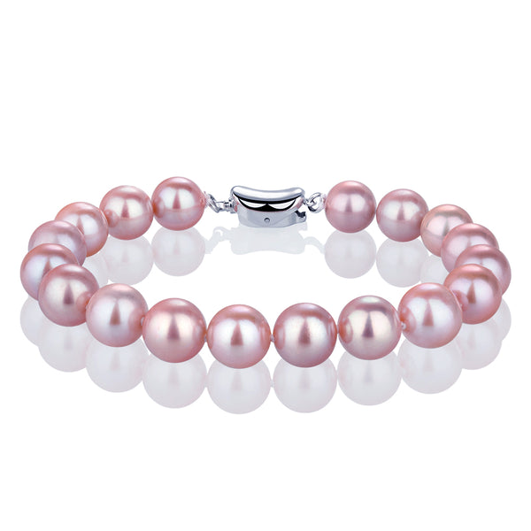 9MM Pink Freshwater Pearl Bracelet AAAA Quality
