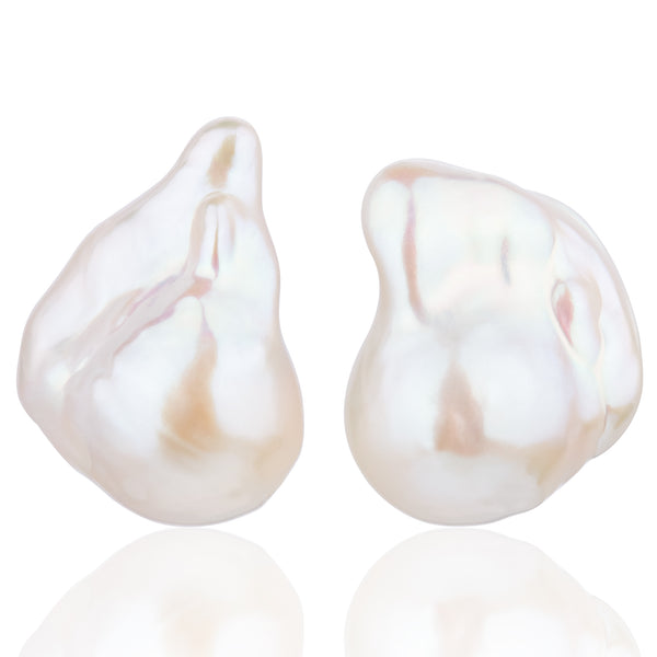 24MM Natural Baroque Pearl Earrings