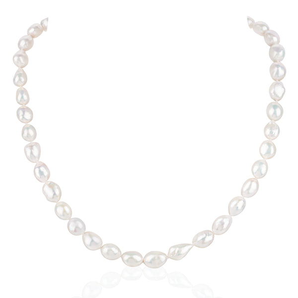 10MM Natural Baroque Pearl Necklace