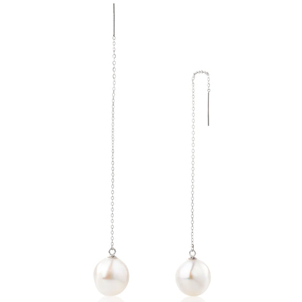 12mm Baroque Oval Pearl Earrings